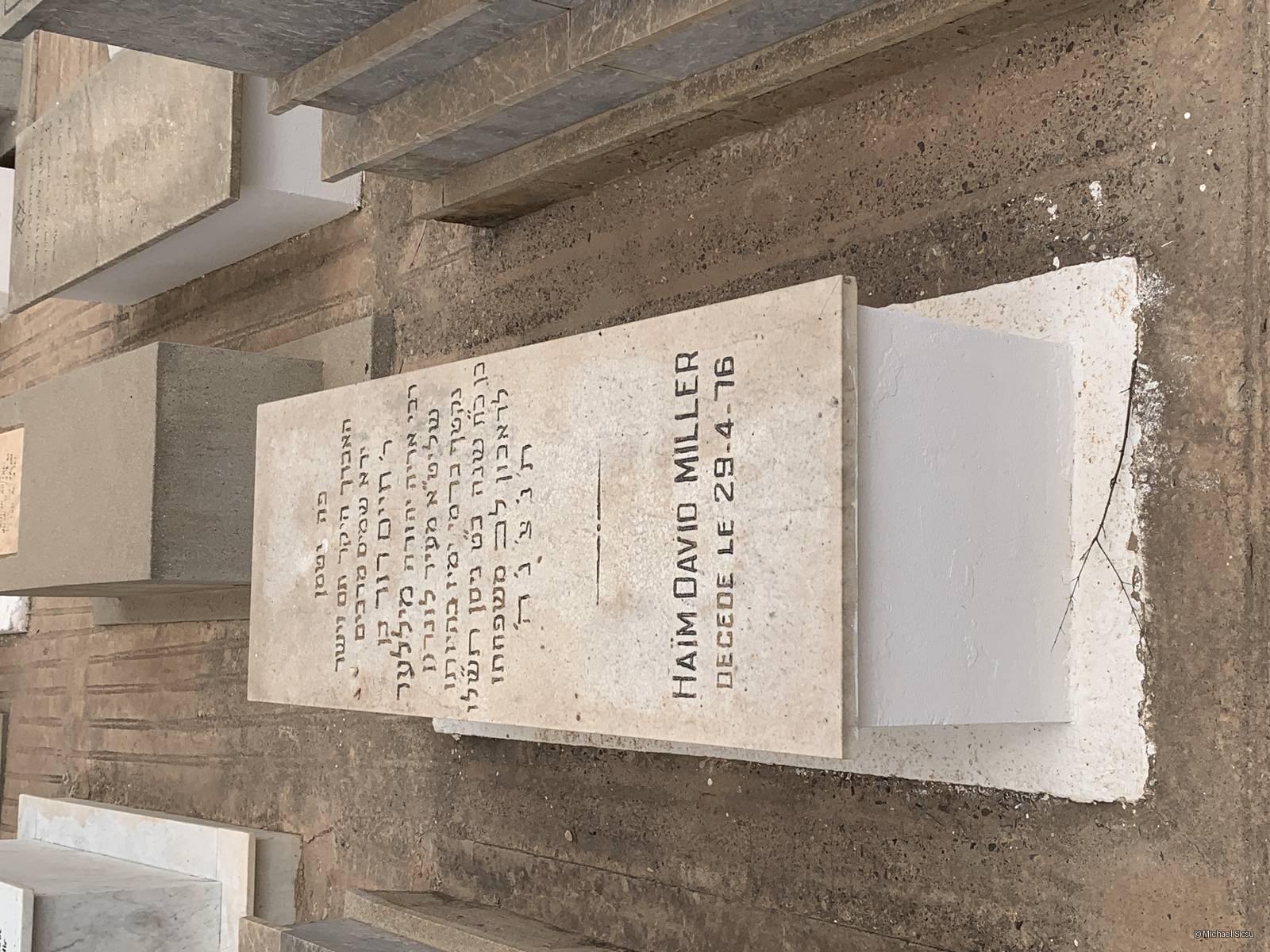 Stèle de MILLER HAÏM DAVID
