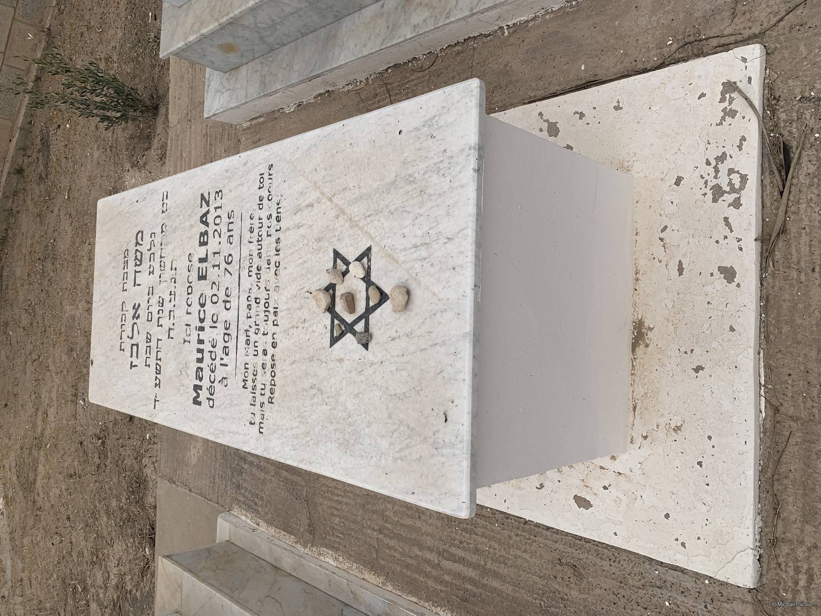 Tombstone of ELBAZ Maurice