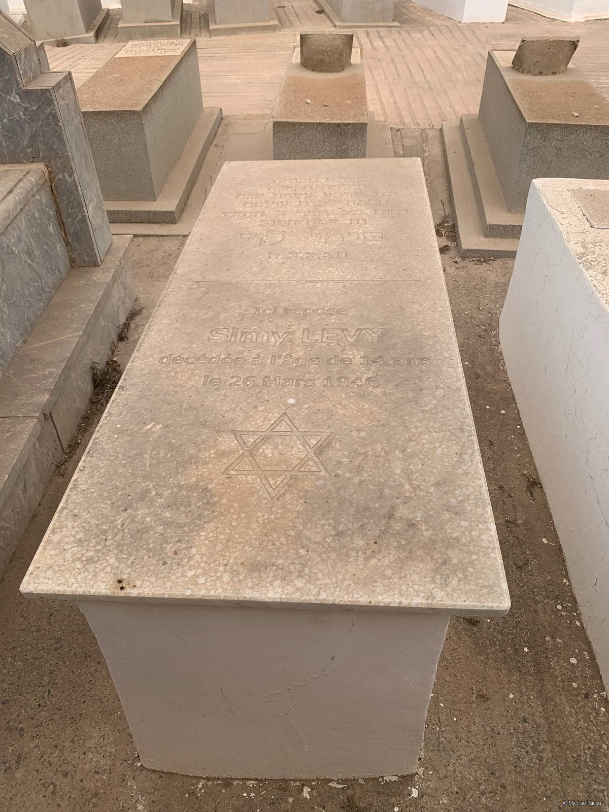 Tombstone of LEVY Simy