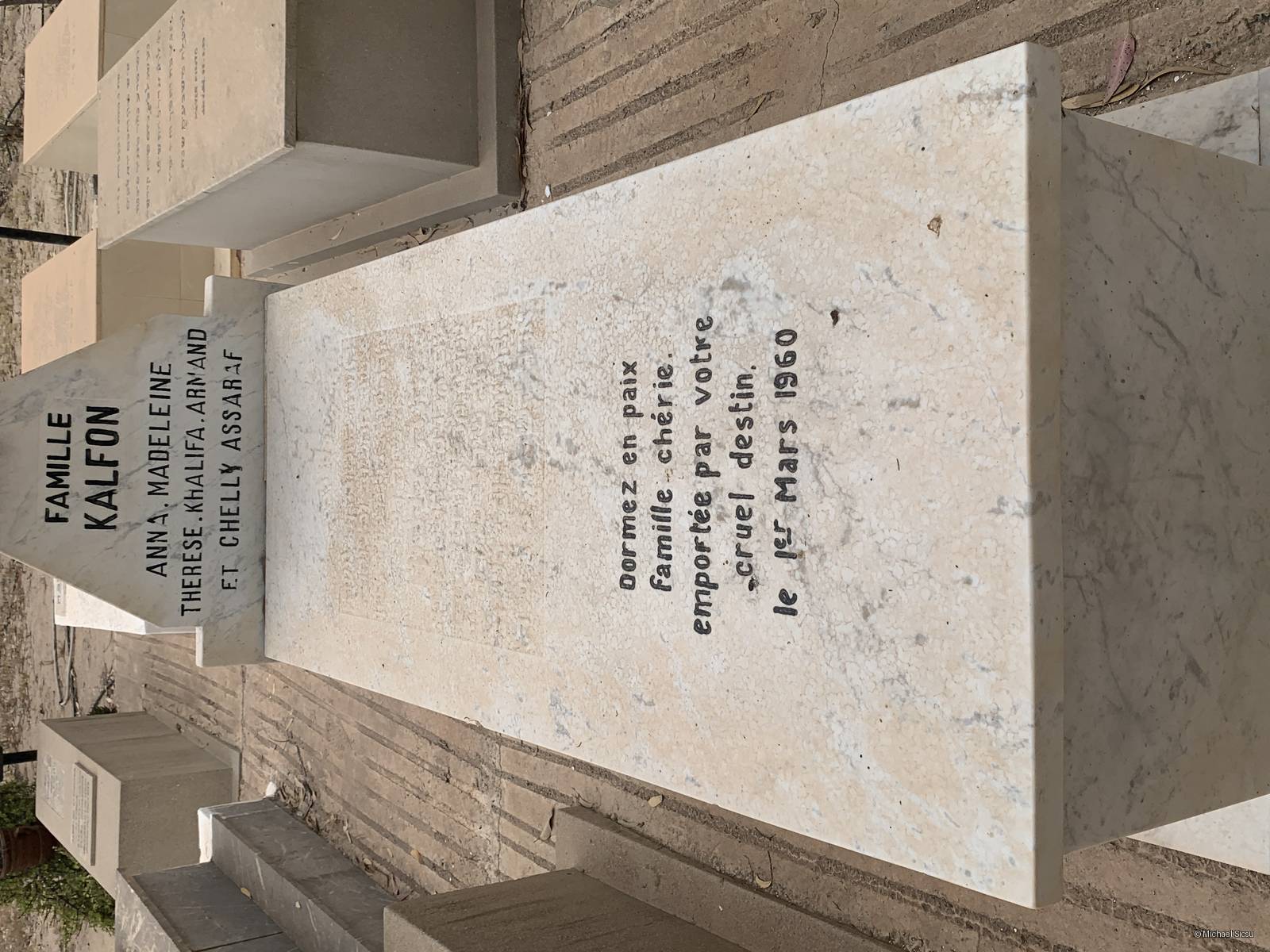 Lápide de KALFON Thérèse