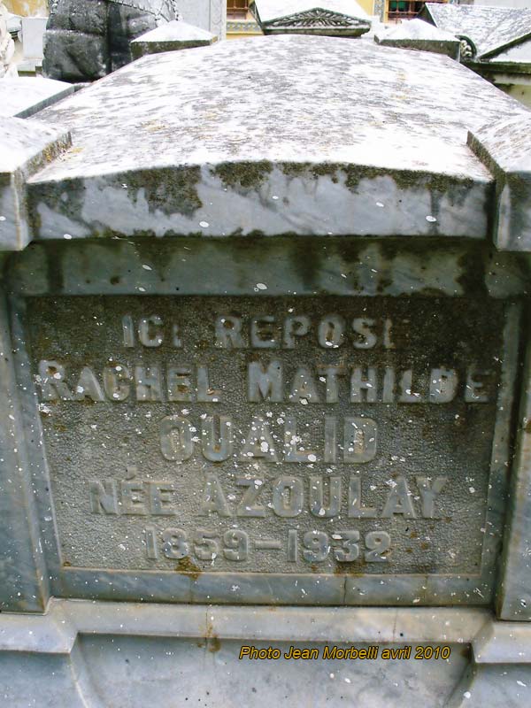 AZOULAY Rachel Mathilde का स्मारक