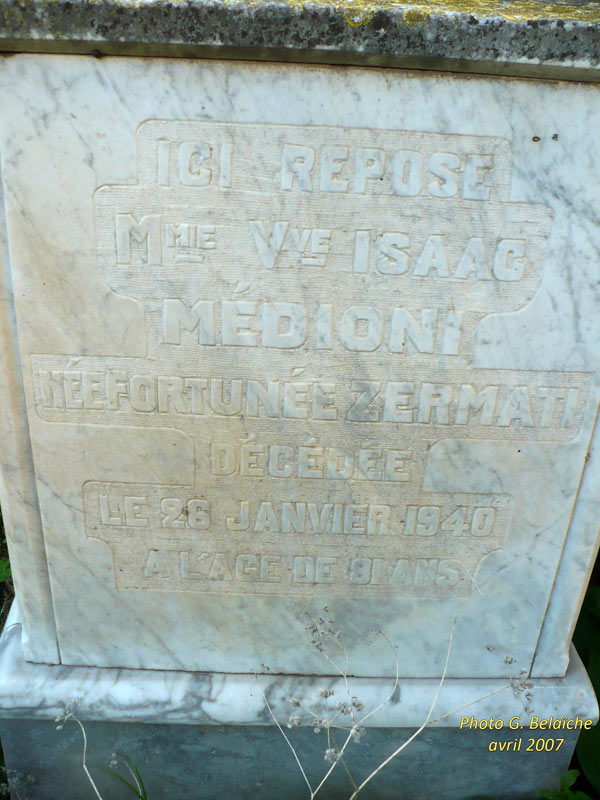 Stèle de ZERMATI Messaouda