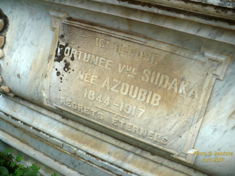 AZOUBIB Fortunée fejfája