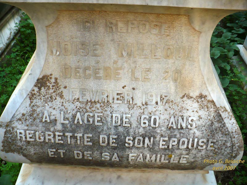 Stèle de MELOUL Moïse