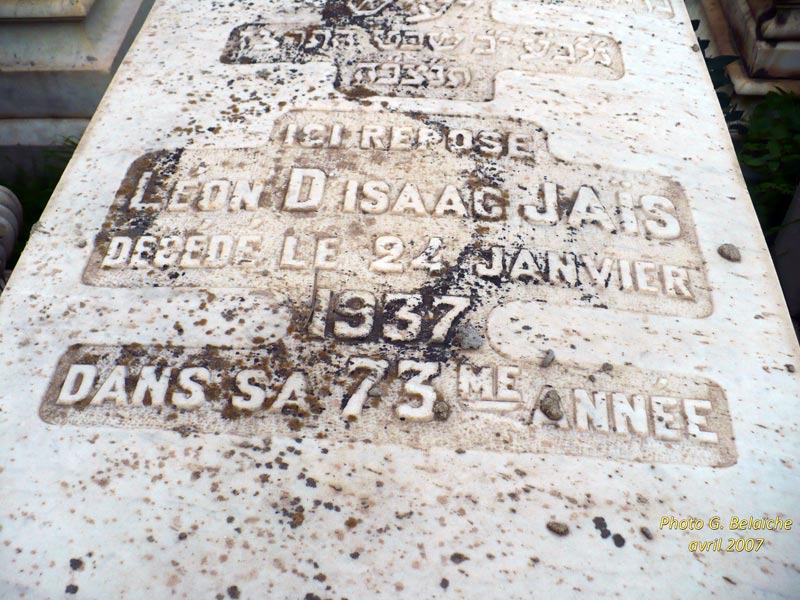 Stèle de JAIS Léon