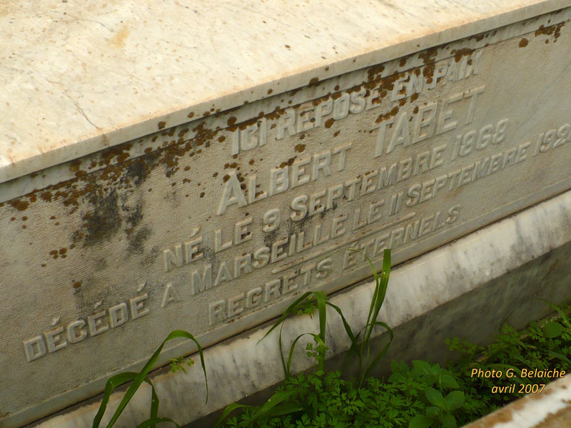 Надгробие TABET Albert
