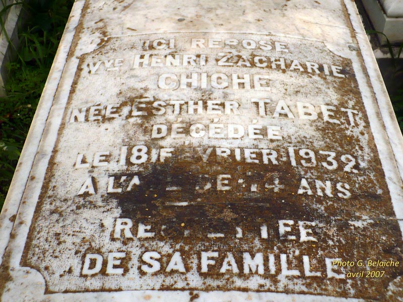 Stèle de TABET Esther