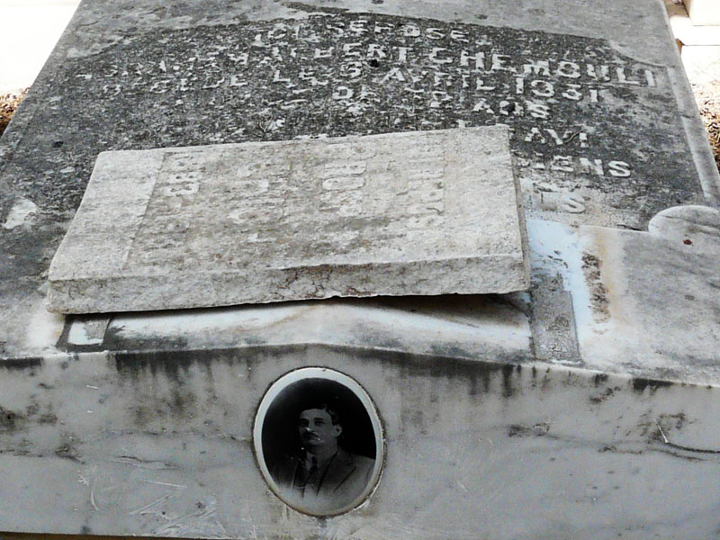 Grafsteen van CHEMOULI Abraham Albert