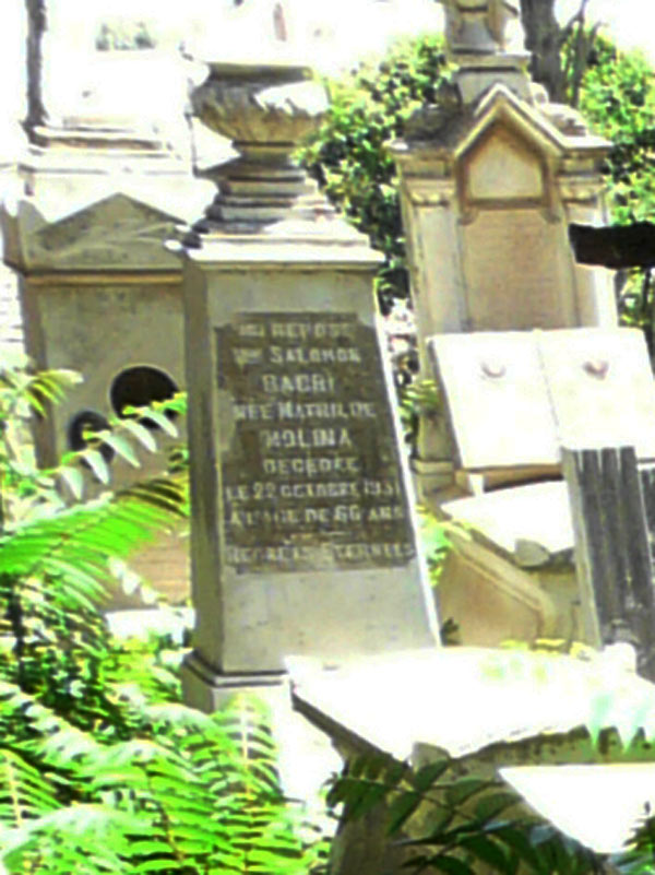 Stèle de MOLINA Mathilde