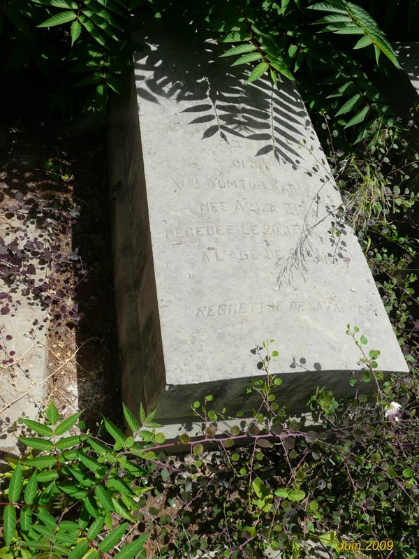 Grafsteen van ZIZA Aziza