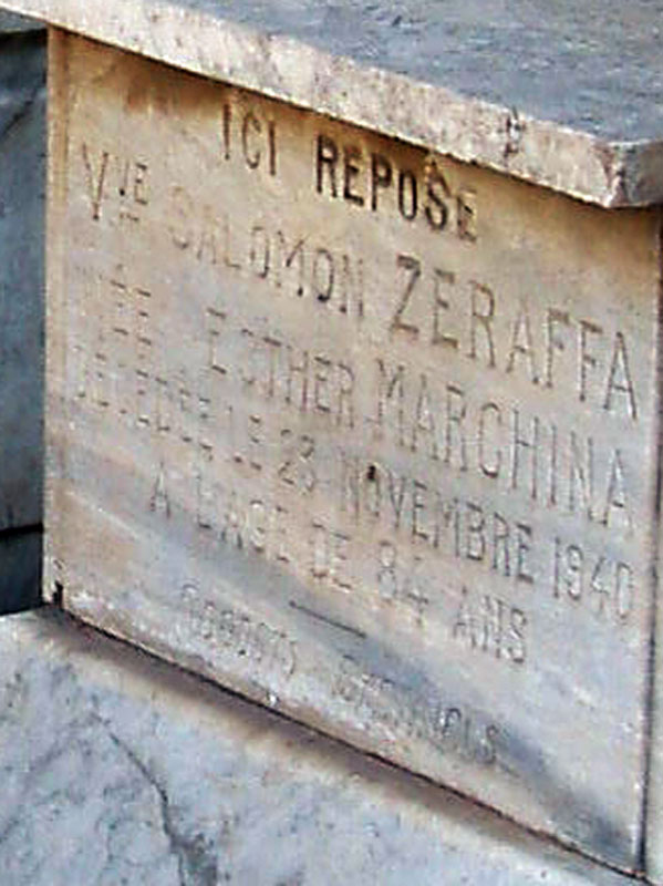 Stèle de MARCHINA Esther