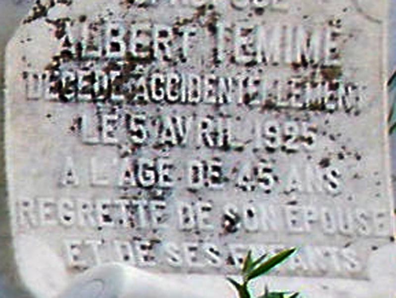 Stèle de TEMIME Mardochée Albert