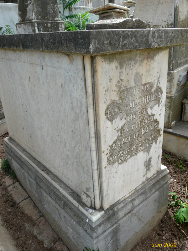 Grafsteen van MOLINA Elie Haïem