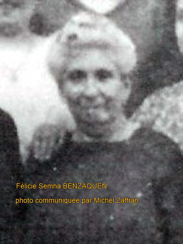BENZAQUEN Félicie Semha fejfája