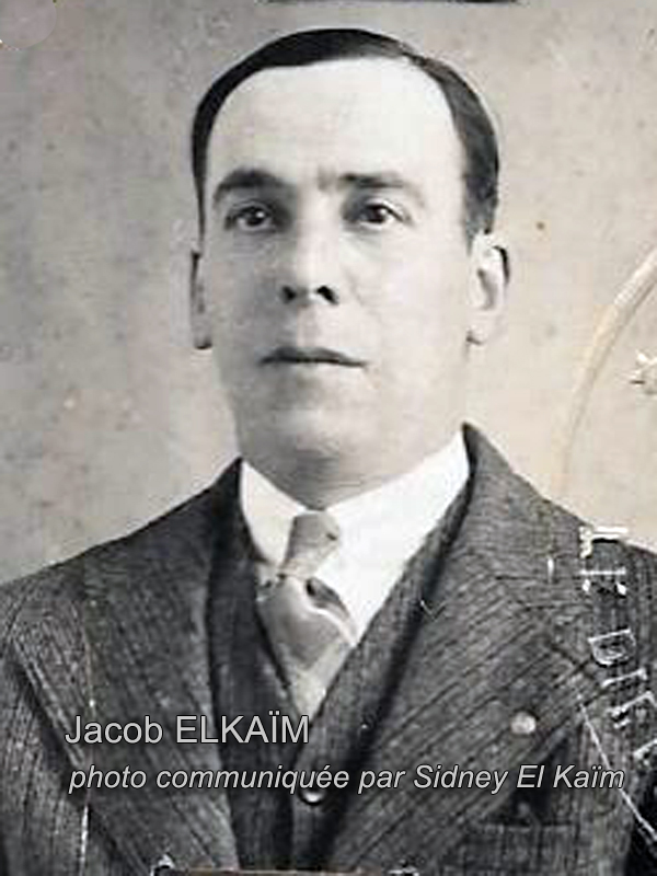 Grafsteen van ELKAIM Jacob