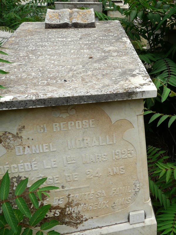 Stèle de MORALI Daniel