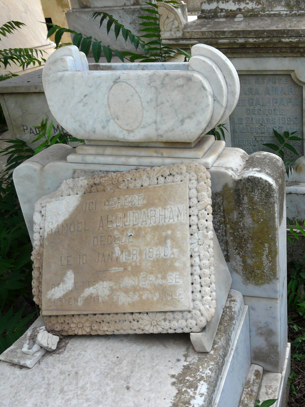 Grafsteen van ABOUDARHAM Samuel