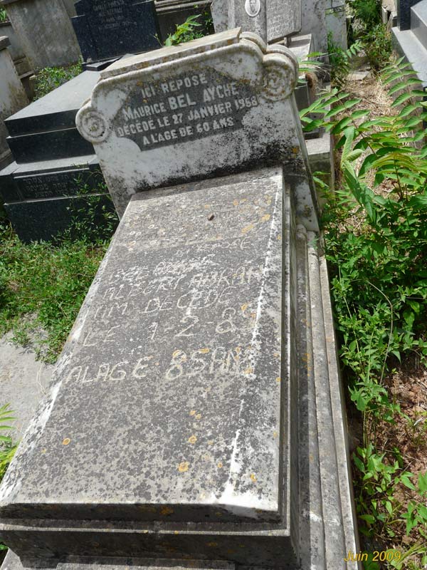 Grafsteen van BEL AYCHE Maurice Moïse