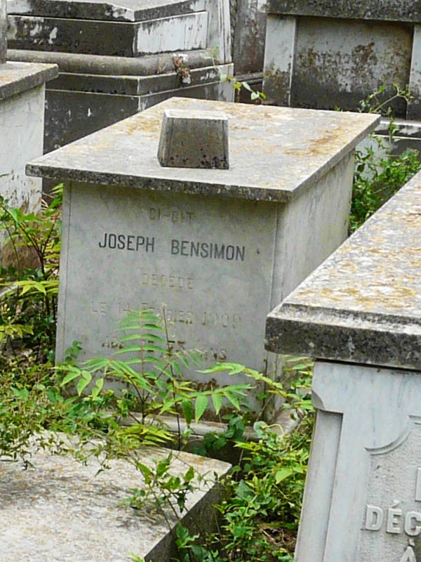 BENSIMON Joseph fejfája