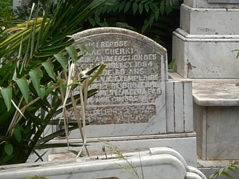 Grafsteen van CHERKI Isaac