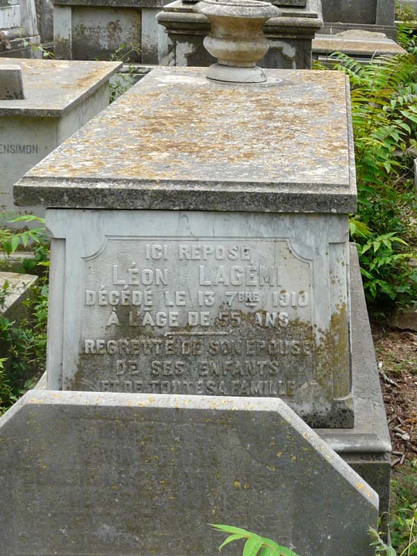 Stèle de LAGEMI Léon