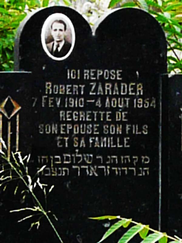 Надгробие ZARADER Robert
