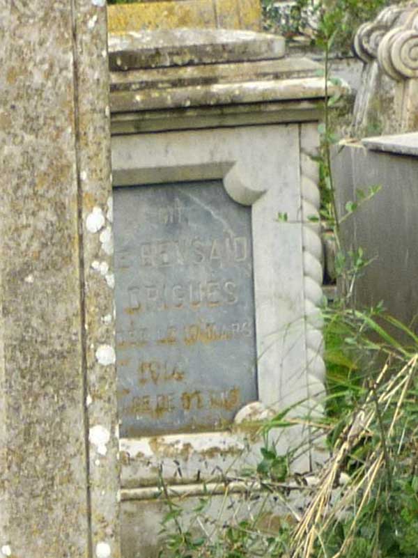 Stèle de DRIGUES Julie Jouard