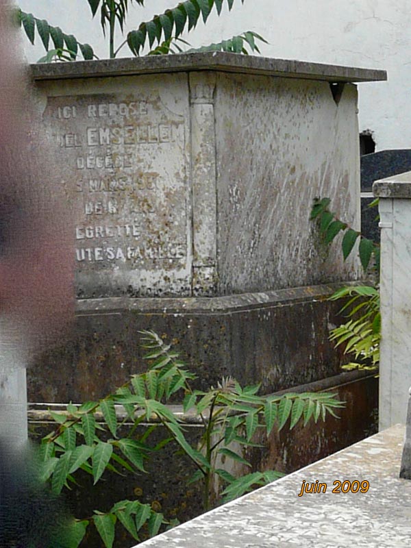 Lápide de AMSELLEM Samuel