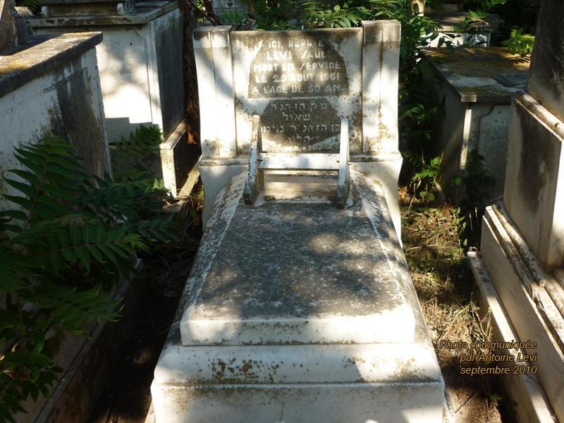Grafsteen van LEVI Saül