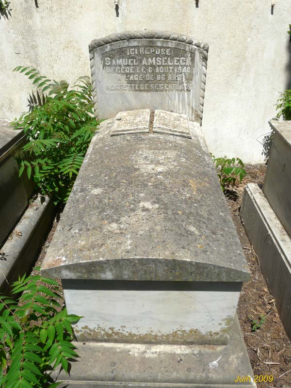 AMSELECK Samuel fejfája