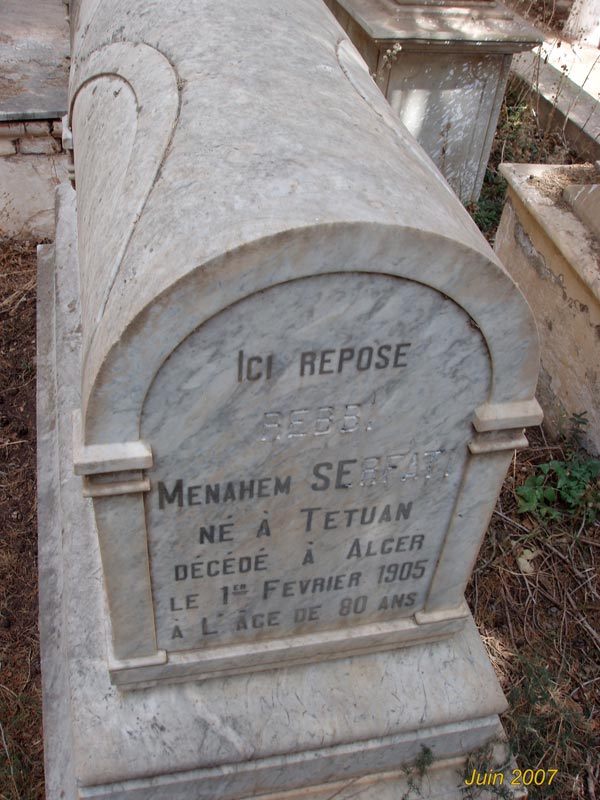 Stèle de SERFATI Menaheim
