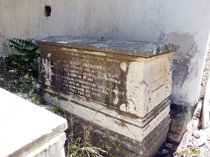 ABENZIMRA Albert Ismaël का स्मारक