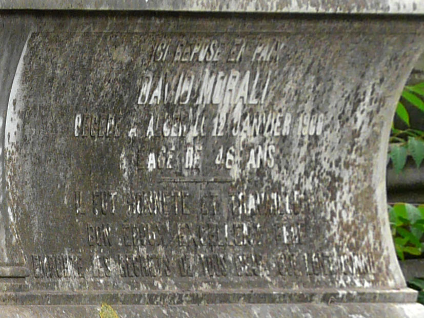 Stèle de MORALY David