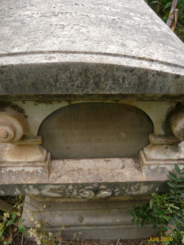 Stèle de STORA Abraham