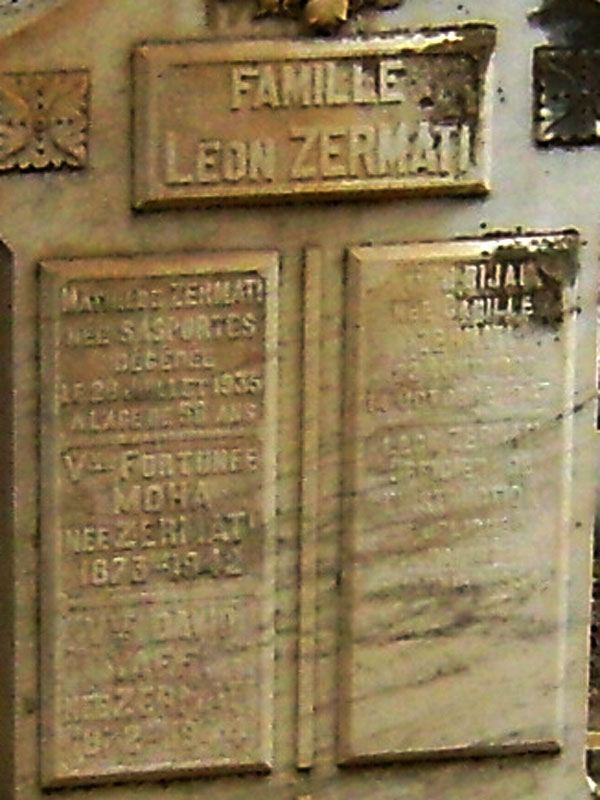 Stèle de ZERMATI Kamer Camille