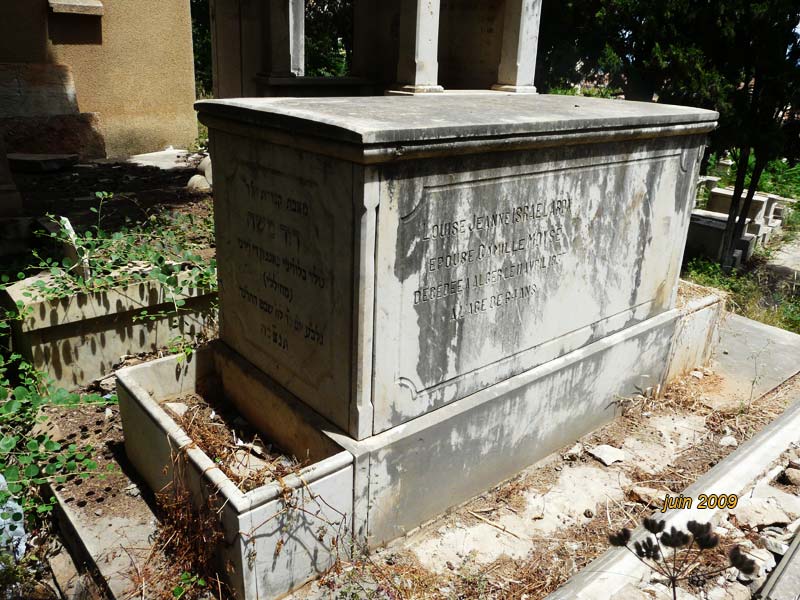 Stèle de ISRAEL Louise Jeanne
