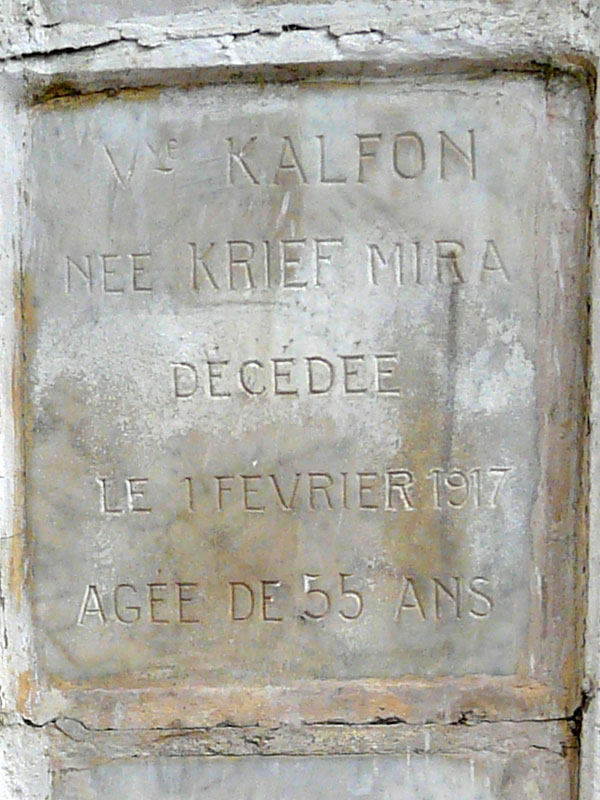 Stèle de KRIEF Mira