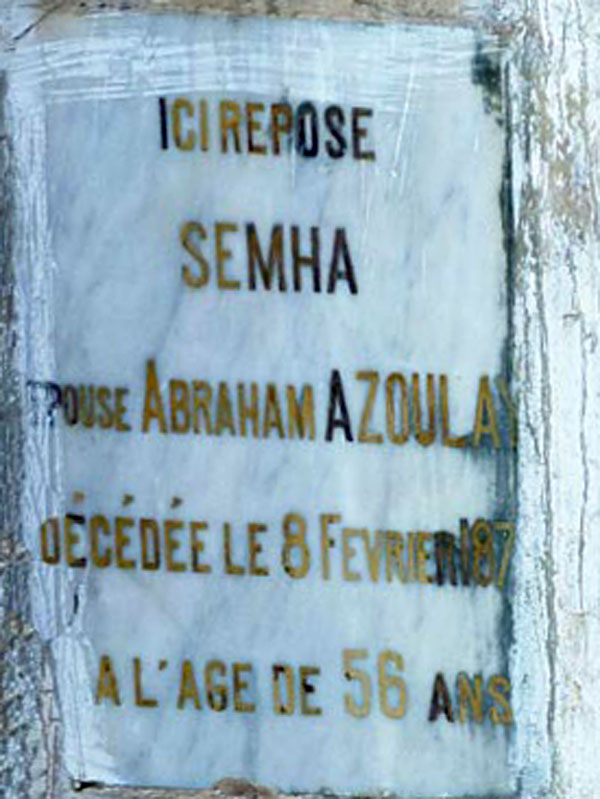 ABOAZIZ Semha fejfája