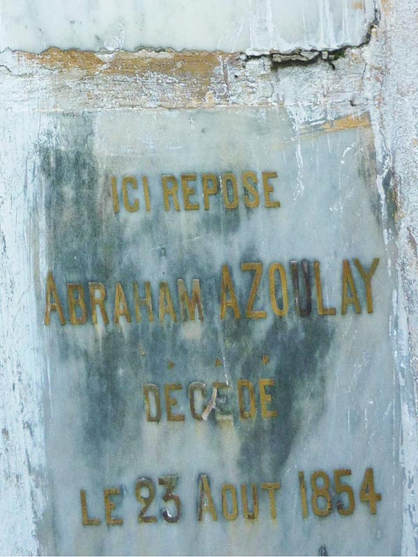 Stèle de AZOULAY Abraham