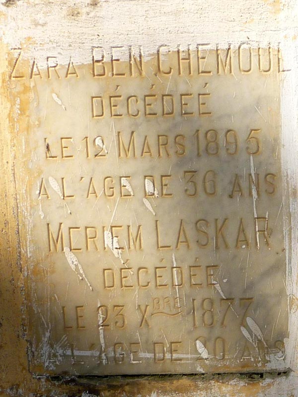 Grafsteen van LASKAR Meriem