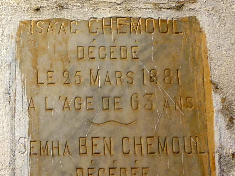 Grafsteen van BENCHEMOUL Isaac