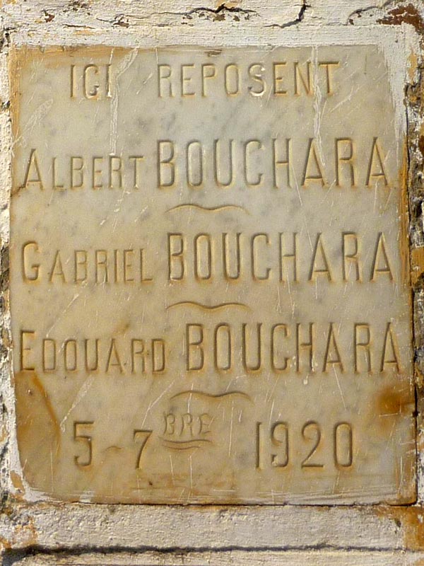 Grafsteen van BOUCHARA Albert Jacob