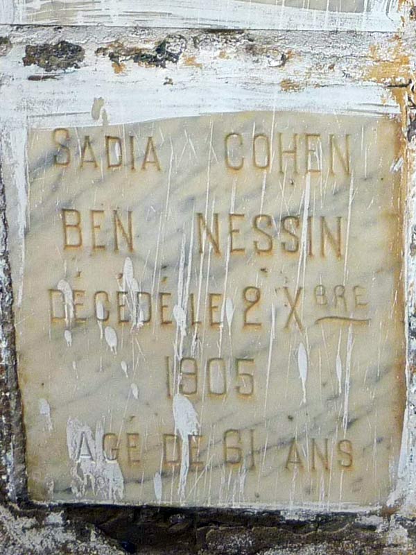 Grafsteen van COHEN Sadia