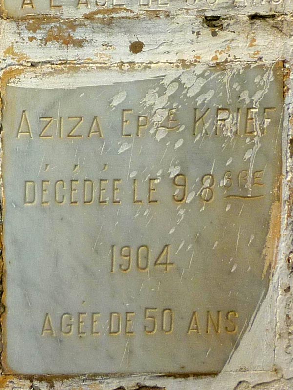 Stèle de KRIEF Aziza