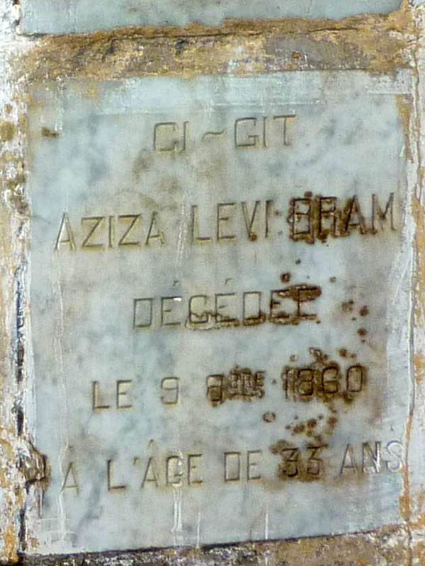 Tombstone of LEVI BRAM Aziza