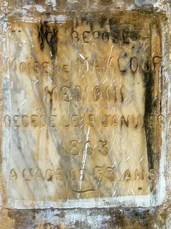 Grafsteen van MEDIONI Moïse
