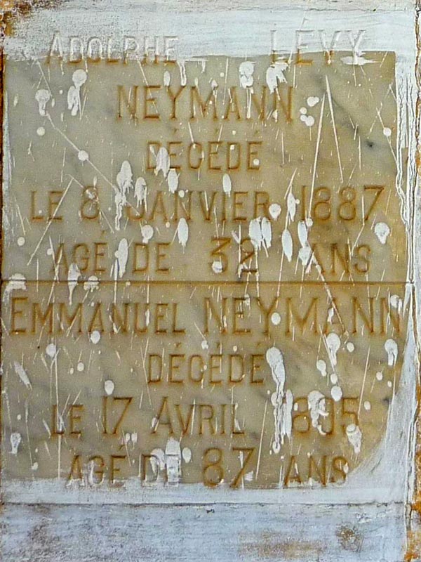 Надгробие NEYMANN Emmanuel