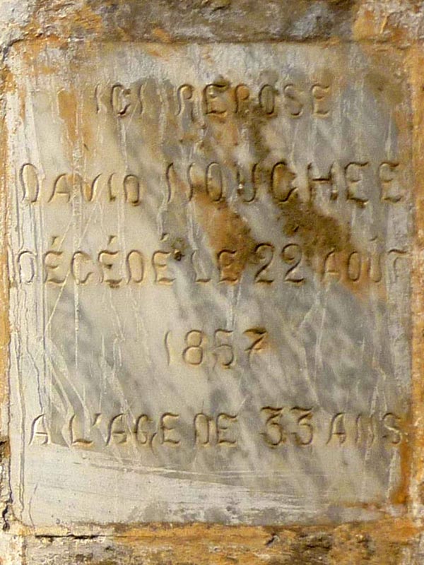 Stèle de NOUCHI David