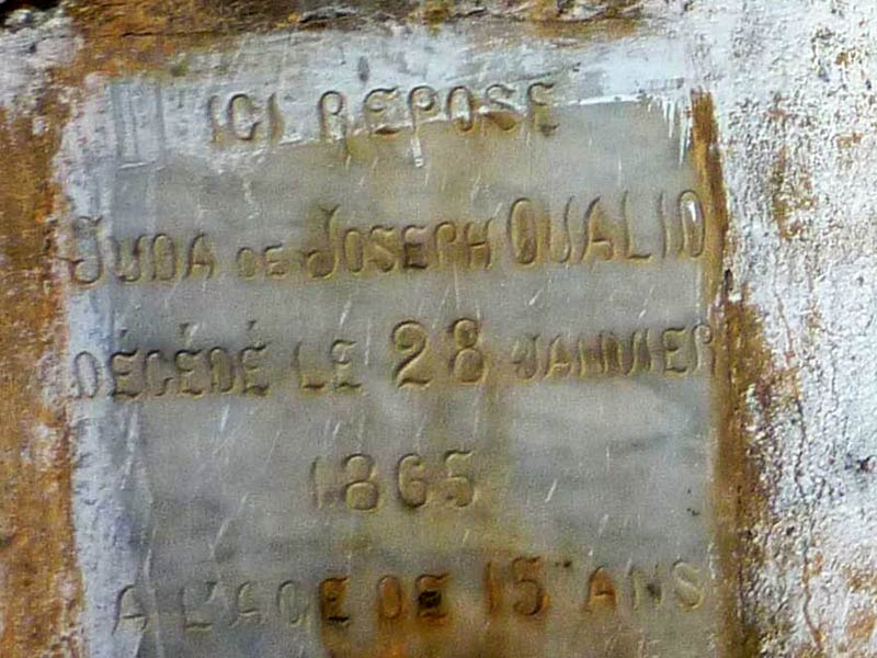 Stèle de OUALID Juda