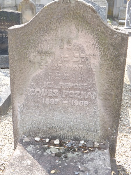 Lápide de Poznanski Jacques